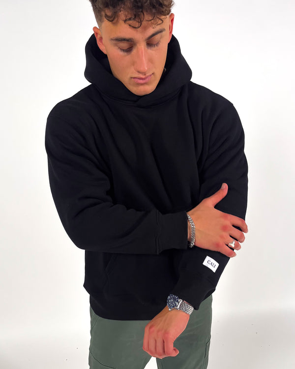 Essential Oversized CALI Hoodie - Black