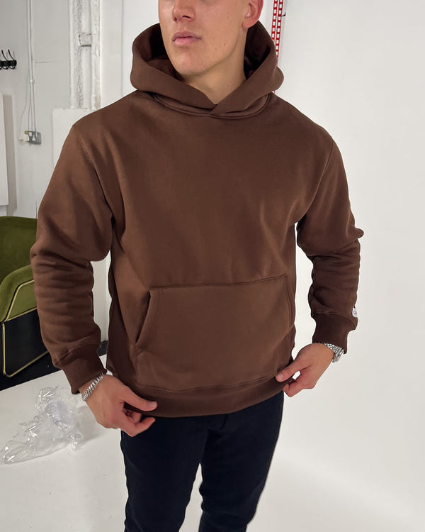 Sudadera con capucha Essential extragrande CALI - MARRÓN