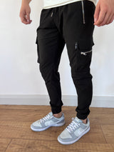 Luxe Cargo Pants - Black